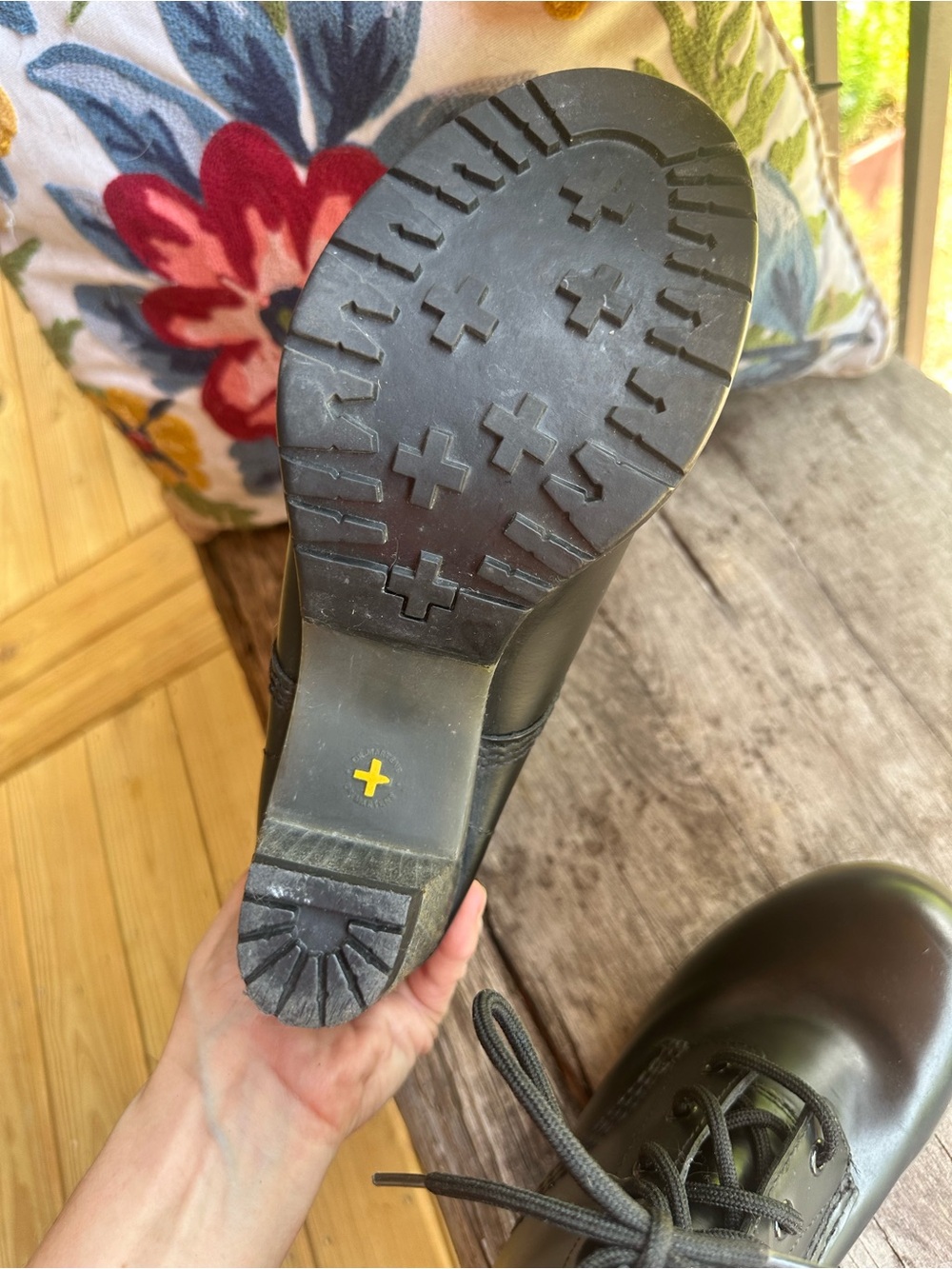 Dr. Martens Black Lace-Up Heeled Ankle Boots - Picture 3 of 5
